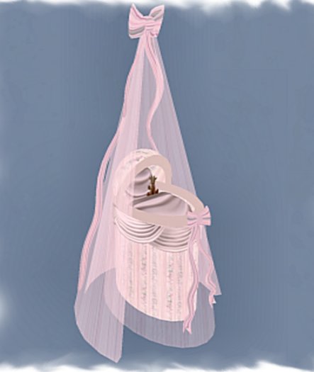 Pink Flower Stripes Bassinet