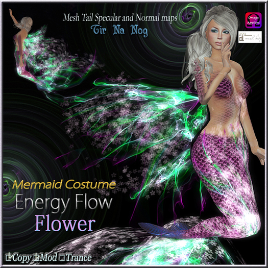 **TNN**Mermaid costume =Energy Flow=Flower