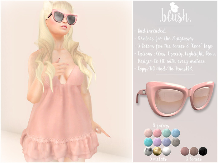 .BLUSH. Coco Sunglasses - 8 Colors Mesh