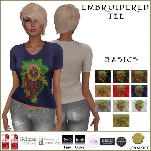BM Embroidered Tee Basics DEMO