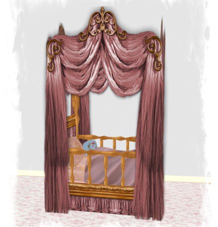 Pink Georgian Crib