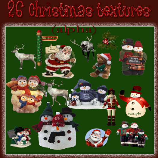 26 christmas textures(alpha)
