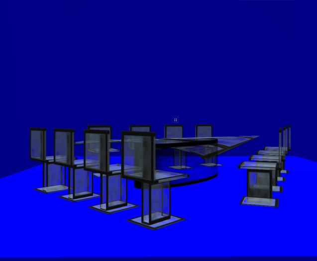 Bob's Clear Briefing Table and Chairs by WhataboutBob
