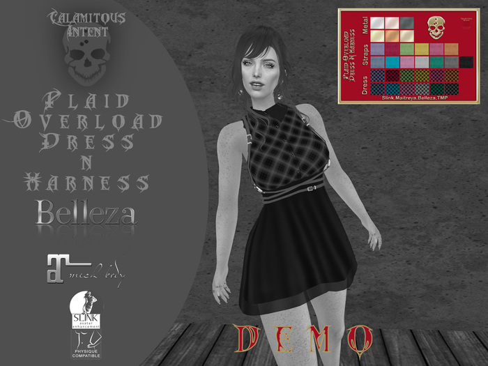 *CI*  Plaid Overload Dress & Harness DEMO (Add Me)