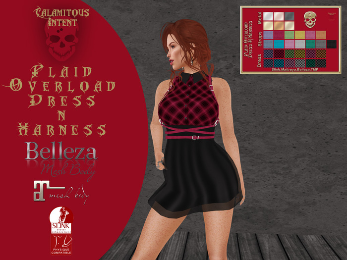 *CI*  Plaid Overload Dress & Harness (Add Me)