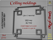 Ceiling moldings - 1 LI - FULL PERMS Mesh
