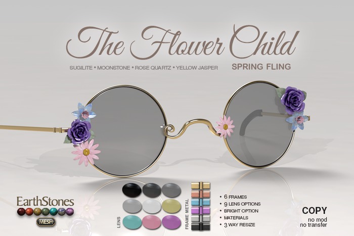 EarthStones Eyeglasses - The Flower Child - Spring Fling