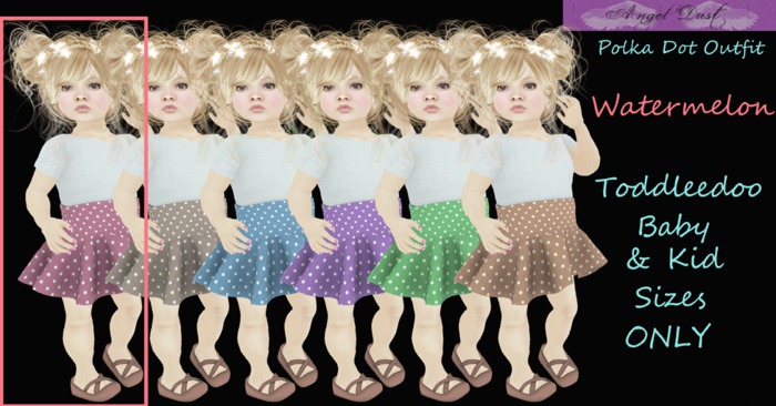 ..:AngelDust:..- Watermelon Polka Outfit