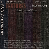 [FHW004] 6 512px Red Blue Green Brown Purple Heavy Wool Fabric Textures for Winter Sweater Hat Scarf by E&D ENGINEERING