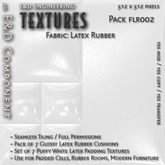 [FLR002] 7 Glossy, Shiny, White Latex Rubber Cushion Textures from E&D ENGINEERING