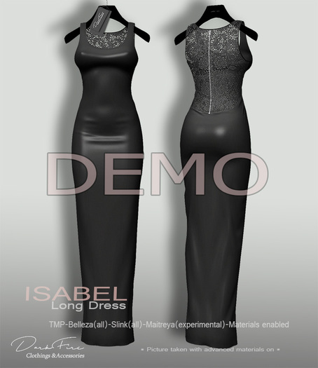 .:DarkFire-Isabel Long Dress-DEMO