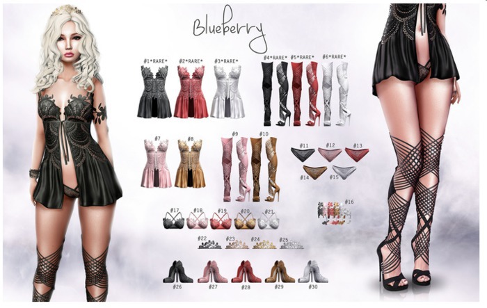 #22 Blueberry - Mykonos / COMMON / Tiara - Maitreya - Black