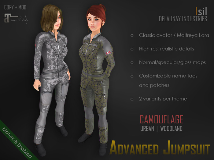~Isil~ Advanced Jumpsuit Female (Camouflage)