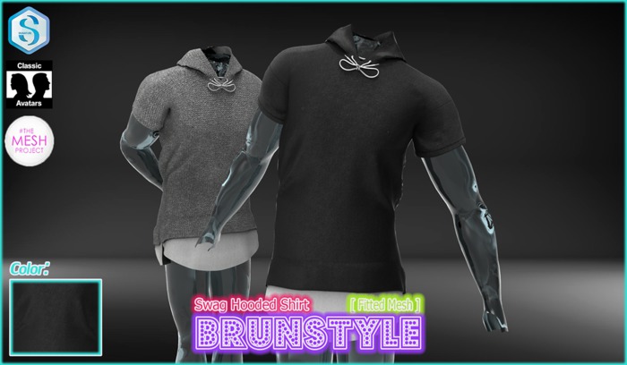 [BrunStyle] Swag Hooded Shirt (Fitted Mesh) - DEMO
