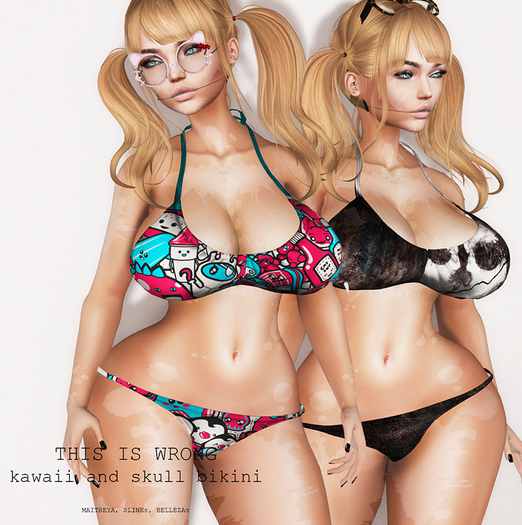 THIS IS WRONG Kawaii and Skull bikini DEMO