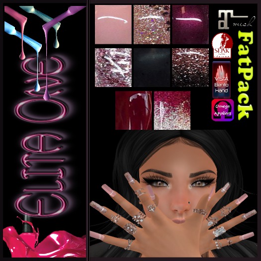~EO~ Glittery Nails FATPACK