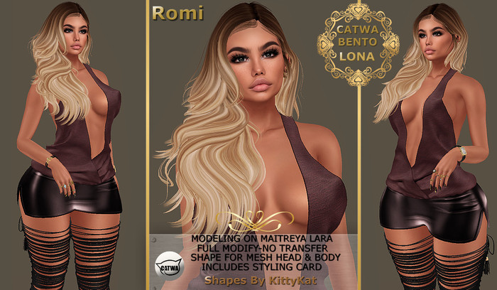 Shape by KittyKat - Romi for CATWA HEAD Lona