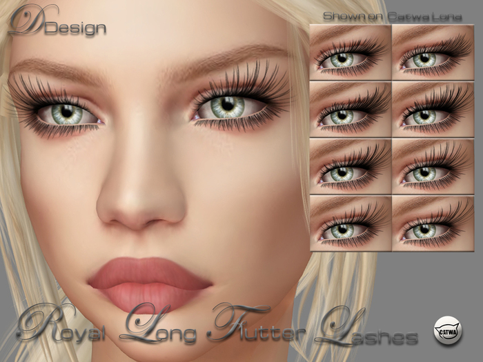 Royal Long Flutter Lashes Demo Box - Attach & Touch
