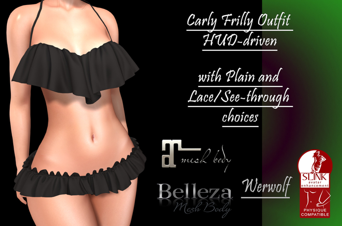 :Fluff: Carly Frilly Outfit HUD-driven DEMO