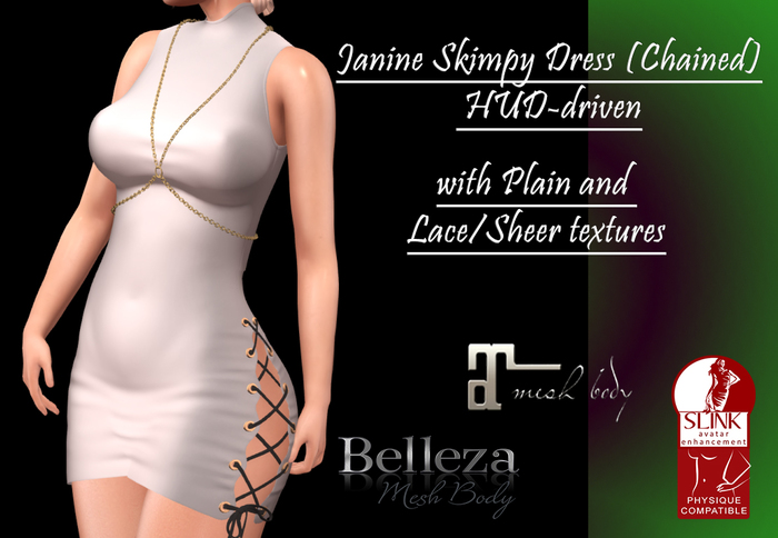 :Fluff: Janine Skimpy Dress (Chained) HUD-driven DEMO