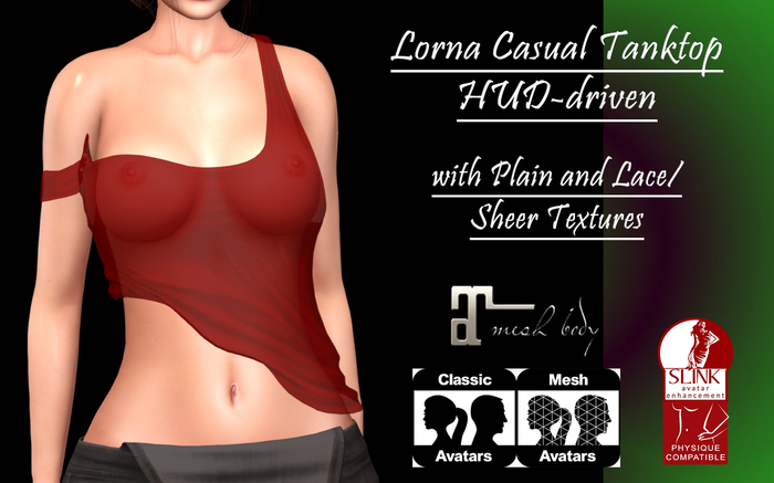 :Fluff: Lorna Casual Tanktop HUD-driven DEMO