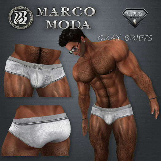 MM GRAY BRIEFS - NIRAMYTH AESTHETIC