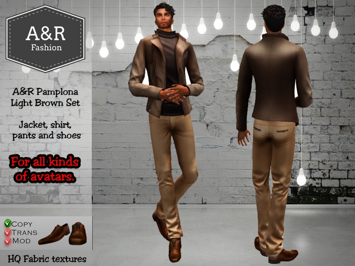 A&R Pamplona Light Brown Set