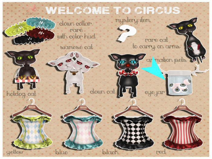 *Tentacio* Welcome to circus. Eye jar