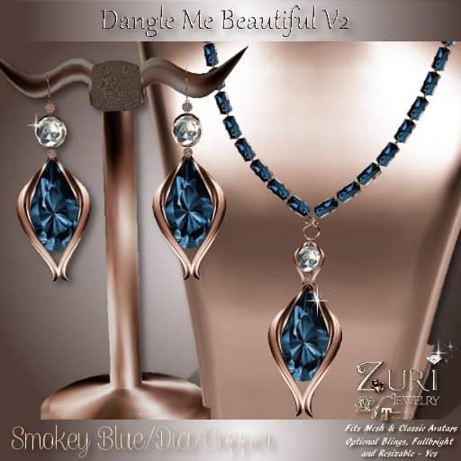 Zuri Rayna-Dangle Me Beautiful V2-Smokey/Dia/Copper