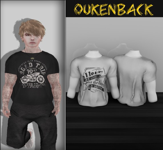 [OUKENBACK] Simple Shirt White (TMP/SIGNATURE)