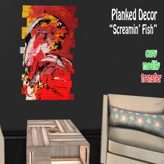 [AmHun] Planked Decor - Screaming Fish