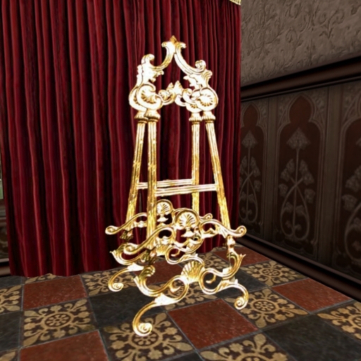 Victorian Gold Easel (Staffelei / Drawing Stand)