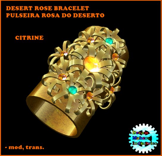 DESERT ROSE BRACELET (Citrine)- Pulseira Rosa do Deserto
