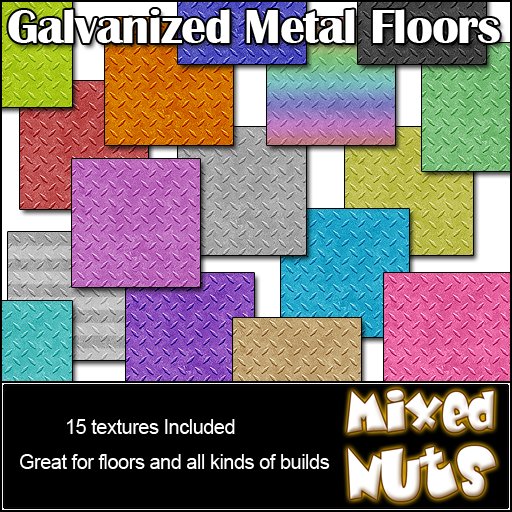 MN-Galvanized Metal Floor Textures
