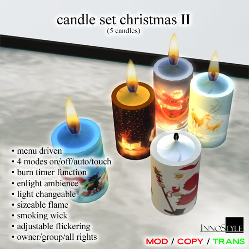 candle set christmas II