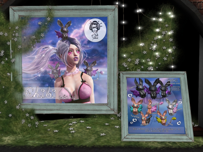 3.Yokai - Chibi - Chibi w Animated ears (Tourmaline)