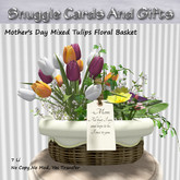 Mother's Day Mixed Tulips Floral Basket
