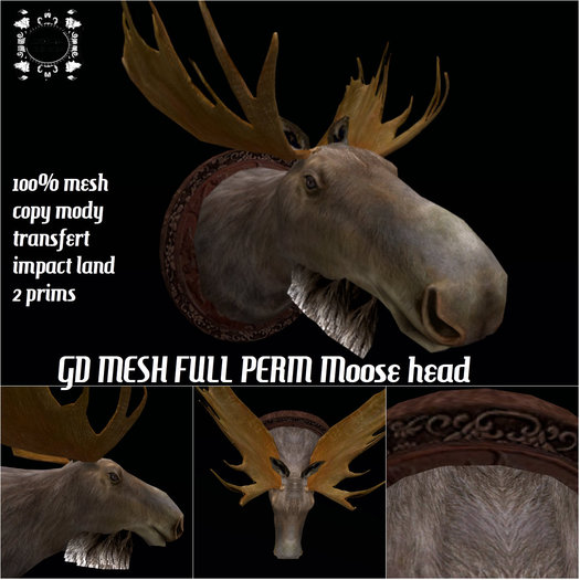 GD MESH FULL PERM Moose head