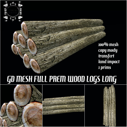 GD MESH FULL PREM WOOD LOGS LONG
