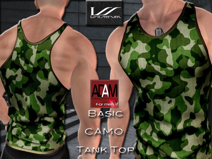Tank Top Camo Adam by WhatEver