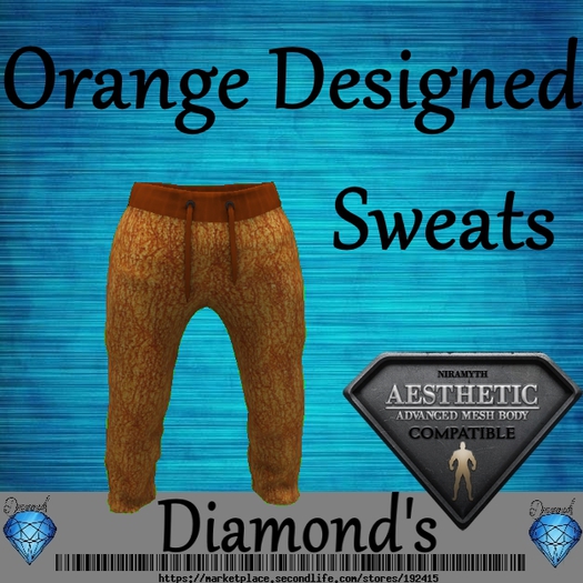 Orange Design Sweats {Aesthetic}