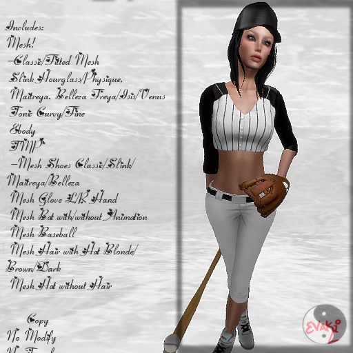 ::Evaki:: Mesh Softball Uniform Black