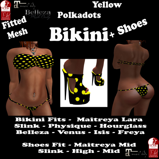 Yellow Polkadot Bikini