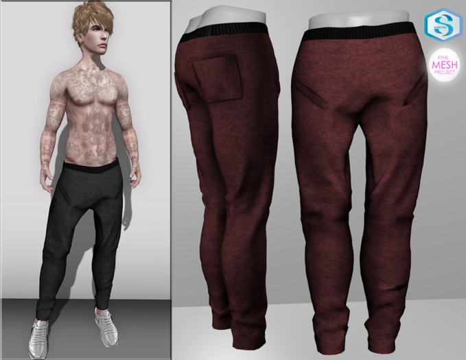 [OUKENBACK]  Sweatpants Red Signature / TMP