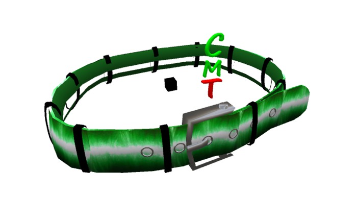 belt cinturon verde