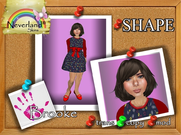 NeverlandKid shapes: Brooke girl shape 
