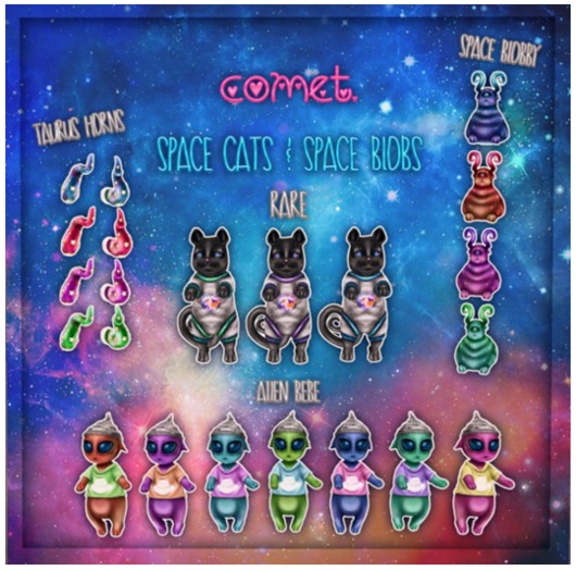 comet. //  RARE space cat {purple}