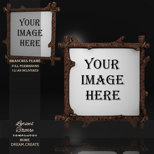 !Lyrical B!zarre Templates! - Branches Frame MESH FP