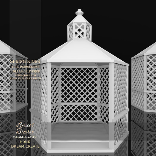 !Lyrical B!zarre Templates! - Spring Kiosk MESH DAE Version