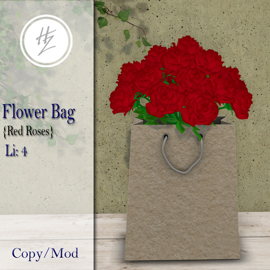 .::Hazeel::. Flower Bag  Red Roses